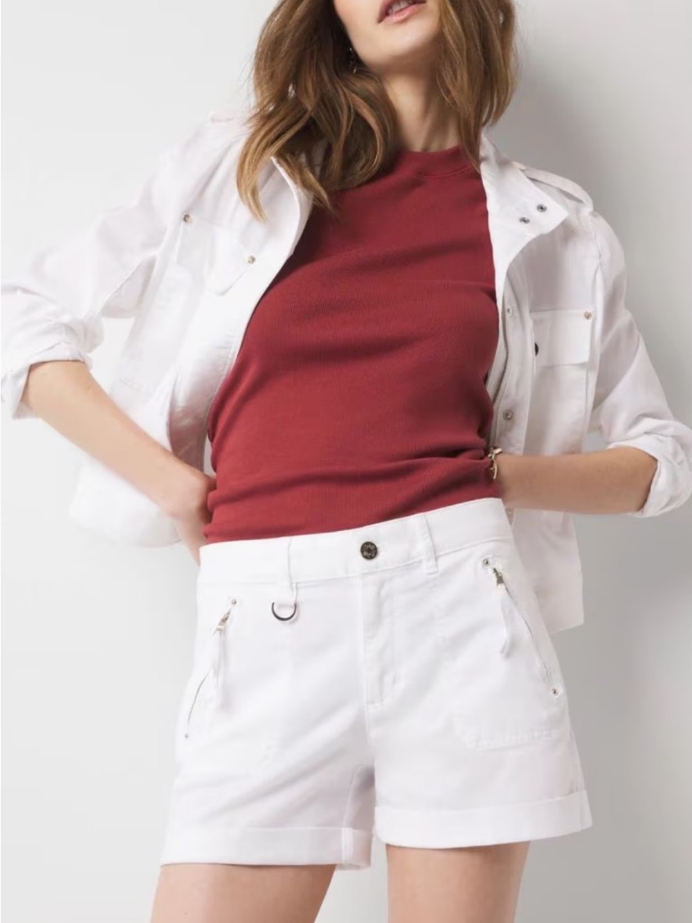 White House Black Market White Mid-Rise and Pret-A-Play Shorts Brand New!